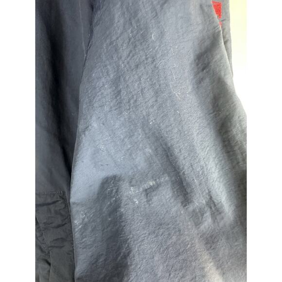 Vtg 90s Tommy Hilfiger Spell Out Flag on Sleeve Full Zip Hooded Jacket XXL *Flaw - Picture 6 of 13